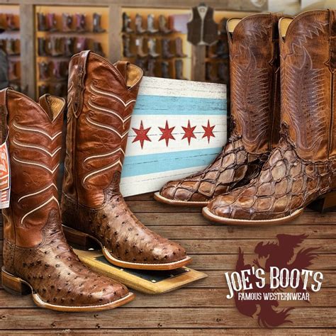 Joes boots - Joe's Boots is passionate about what they do, complete customer satisfaction is their top priority and they are committed to providing you quality products with exceptional service. Phone: 708-733-4525. Hours: Monday–Saturday: 10am–8pm Sunday: 11am–6pm. View & Download Directory Back to Top. North Riverside Park Mall, 7501 West Cermak Road, …
